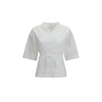 White Cotton Shortsleeve Shirt