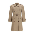 Brown Silk Trench Coat