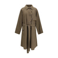Bicolor Cotton Trench Coat