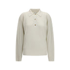 Beige Silk Sweatshirt