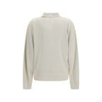 Beige Silk Sweatshirt
