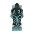 Blue Silk Casual Dress