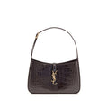 Bordeaux Crocodile Shoulder Bag
