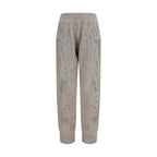 Beige Linen Casual Pants