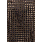 Brown Silk Cocktail Dress