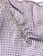 Purple Crystal OneShoulder EveningGown Dress