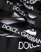Black Logo Tape Cut Out Skinny High Waist Pants