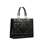 Black Leather Tote Bag