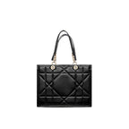 Black Leather Tote Bag