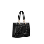 Black Leather Tote Bag