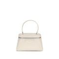 Beige Calf Leather Bos Taurus Handbag