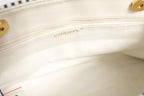 Shiny Calfskin Quilted Mini 22 White 1792563