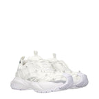 White Fabric Sneakers