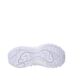 White Fabric Sneakers