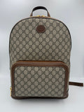 GUCCI GG Supreme and Leather Backpack
