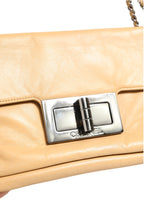 Beige Lambskin Giant Reissue Mademoiselle Lock Flap Bag