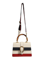 حقيبة ديونيسوس بمقبض علوي من الخيزران من الجلد بتصميم Colorblock