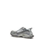 Gray Polyethylene Athletic Sneakers