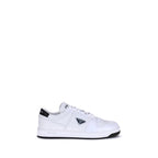 White Calf Leather Bos Taurus Low Top Sneakers