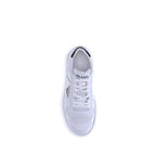 White Calf Leather Bos Taurus Low Top Sneakers