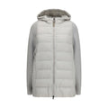 Gray Polyester Full-Length Jacket