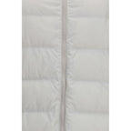 Gray Polyester Full-Length Jacket