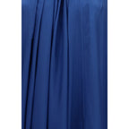 Blue Silk Cocktail Dress