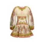 Multicolor Cotton Casual Dress