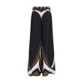 Black Silk Flared Pants