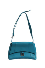 Calfskin S Downtown Blue Shoulder Bag