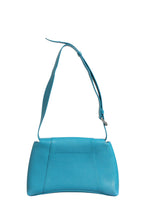 Calfskin S Downtown Blue Shoulder Bag