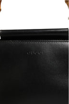 Nymphaea Bamboo Top Handle Leather Bag