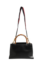 Nymphaea Bamboo Top Handle Leather Bag