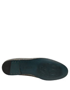 Gray Lurex Glitter Men Dress Loafers Shoes