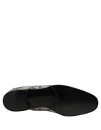 Multicolor Velvet Baroque Dress Loafers Shoes