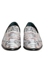 Multicolor Velvet Baroque Dress Loafers Shoes