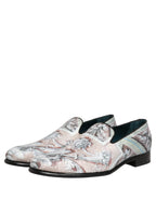Multicolor Velvet Baroque Dress Loafers Shoes