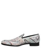 Multicolor Velvet Baroque Dress Loafers Shoes