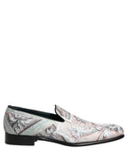 Multicolor Velvet Baroque Dress Loafers Shoes