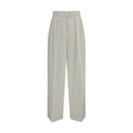 White Wool Oves Aries Casual Pants