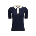Blue Wool Oves Aries Polo Shirt