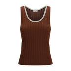Bordeaux Wool Oves Aries Sleeveles T-Shirt
