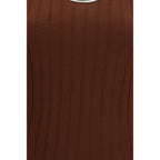 Bordeaux Wool Oves Aries Sleeveles T-Shirt