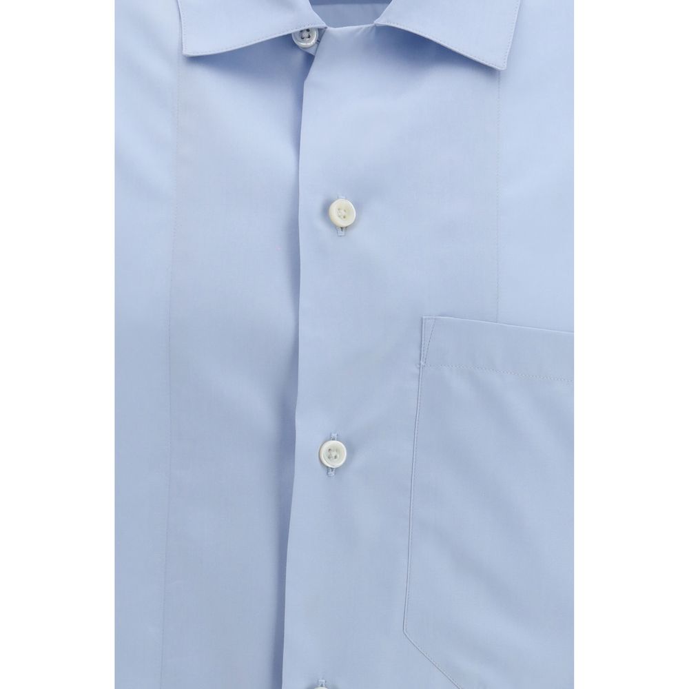 Blue Silk Shirt