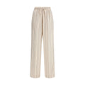 Multicolor Silk Casual Pants