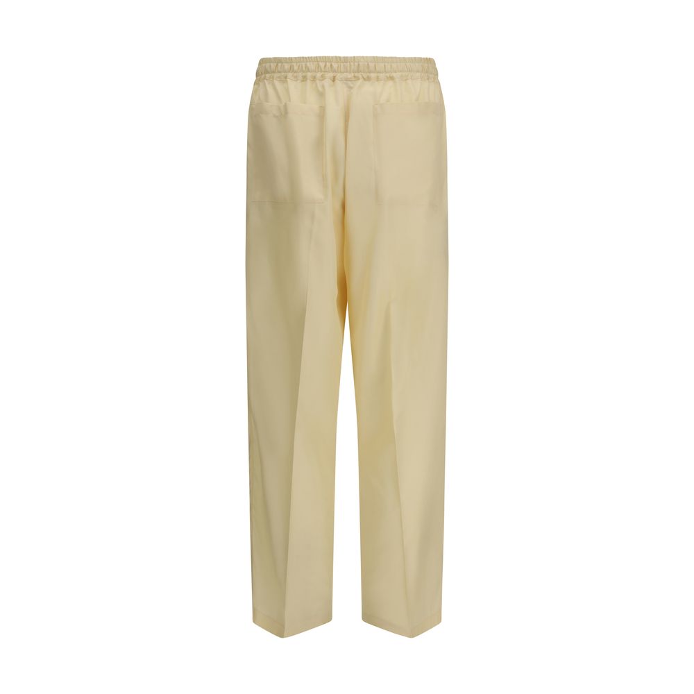 Bicolor Silk Pants