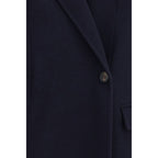 Blue Wool Oves Aries Full-Length Jacket