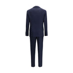 Blue Wool Oves Aries Two-Piece Suit