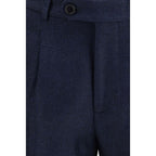 Blue Wool Oves Aries Two-Piece Suit