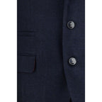 Blue Wool Oves Aries Two-Piece Suit